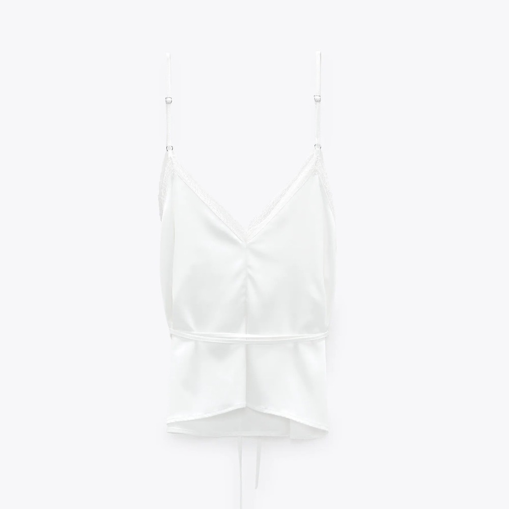 White Satin Camisole